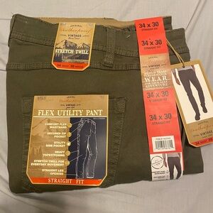 Weatherproof Olive Flex Utility Pants